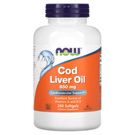 [PRE-ORDER] NOW Foods, Cod Liver Oil, 650 mg, 250 Softgels