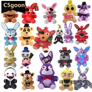 C5GOON 18cm Five Nights at Freddy's Teddy Bear Soft Bonnie Golden Halloween Toys for Kids birthday g
