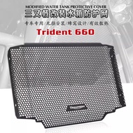 สำหรับ TRIUMH Trident 660 Trident660 2021-2023 2022อุปกรณ์ป้องกันหม้อน้ำรถจักรยานยนต์อุปกรณ์ป้องกันก