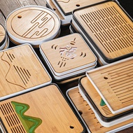 [10,000 Times Repurchase] Household Simple Bamboo Melamine Tea Tray Water Storage Small Mini Dry Tea