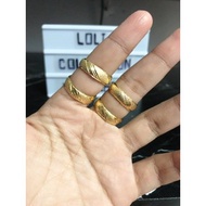 Cincin belah rotan garis suasa 24k