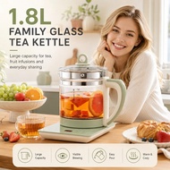 （SG)1.8L Multifunctional Electric Health Kettle, 28 Cooking Modes Smart Glass Stew Pot with 24H Rese