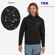 Patagonia รุ่น  ดั้งเดิม เปลี่ยนเครื่องหมาย เสื้อกันหนาวผู้ชายคาร์ดิแกนกลางแจ้ง Hoodie (โพลีเอสเตอร์