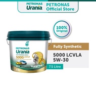 PETRONAS Urania 5000 LCV LA 5W-30 Fully Synthetic Diesel Engine Oil (7.5L) | Minyak Hitam Diesel Lor