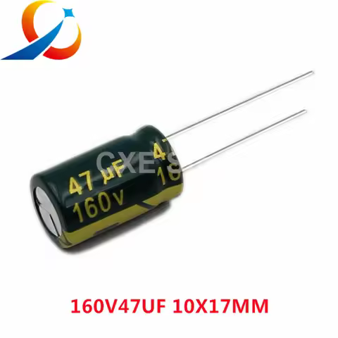 10PCS 160V47UF Volume 10X17MM LOW ESR Electrolytic Capacitor 47UF 160V NEW