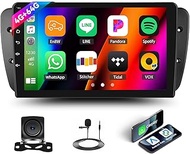 4G + 64G GOHHDL Car Radio Android 13 for Seat Ibiza 6J 2009-2013 with Navi Carplay Android Car, 9 In