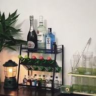 Tidy-up Wine Display Cabinet Wine Cabinet Place Small Multi-Layer Shelf Household Table Shelf Wine R