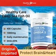 Omega 3 Healthy Care Fish Oil 400 Tablets – Supports Heart, Brain, and Eye Health