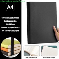 FYRON PU Cover A4 Large Notebook, 200-Page Thick Journal, Lined/Blank/Squared Pages for Painting & D