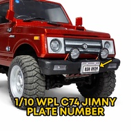 1/10 WPL C74 JIMNY PLATE NUMBER