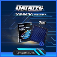 กรองอากาศผ้า Datatec Tornado รุ่น ISUZU, ALL NEW D-MAX, MU-X ปี 2012-2020 แผ่นกรองอากาศ ไส้กรองอากาศ กรองอากาศรถยนต์ สามารถล้างนำกลับมาใช้ใหม่ได้