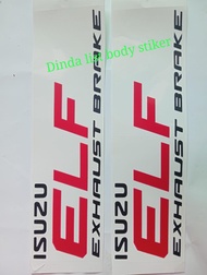 STIKER MOBIL ISUZU ELF EXHAUST BRAKE