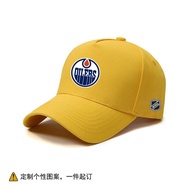 North American Professional Ice Hockey NHL Edmonton Oilers Team Catering Pattern LOGO Baseball Hat M