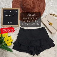 UKAY-UKAY MIX SHORTS MAONG DENIM COTTON BLACK WHITE ZIPPER PAMBAHAY GARTERED BERMUDA TOKONG CAPRI CARGO PALDA SHORT PEKKY SKORT LOW MID HIGH WAIST RIPPED CASUAL KHAKI CLEAN CUT TATTERED PRELOVED