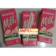 Shop-milk-milk-food- Milk Uht Diamond Strawberry 200Ml 1carton (24Pcs) -Health-Sterile.