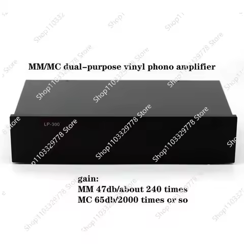 Dual-purpose vinyl phono amplifier LP300 has strong resolving power and rich details. gain: MM 240 t
