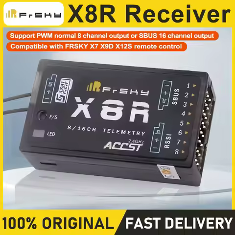 FrSky X8R Receiver Compatible Receiver 8-Channel 2.4ghz ACC&RSSI&SBUS Compatible with X7 X9D X12S tr