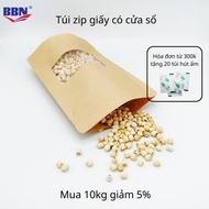 Brown Kraft Paper Bag with Window – 12x17cm