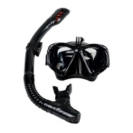 HITAM Scuba Diving Snorkeling Goggles with GoPro Mount - Black