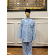 (BAJU KAFA BIRU MUDA) BAJU KAFA KOSHIBO BAJU KAFA READY STOCK BAJU KAFA KEDAH BAJU MELAYU BIRU BAJU 