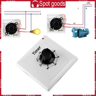 WIN 15A Mechanical Timer Swtiches Time Countdown Control Controller 86 Panel Timer Switches for Fan 