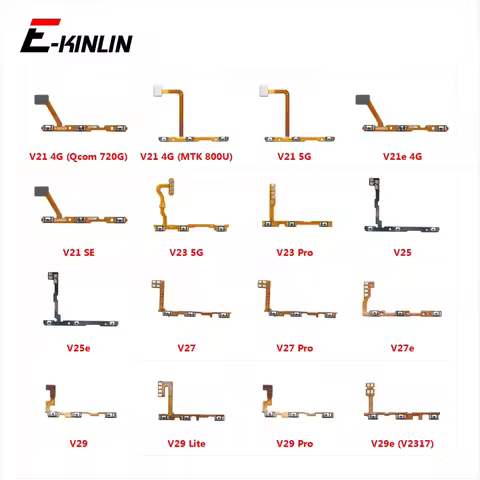 Power ON OFF Mute Switch Control Key Volume Button Flex Cable For Vivo V21 V21e SE V23 V25 V25e V27 