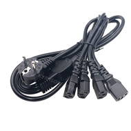 EU Schuko CEE7/7 to IEC320 2/4 C13 Female Y Type Splitter Power Cord, European Power line cable to 2