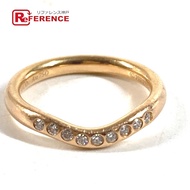 蒂芬妮 (TIFFANY&Co.) 18K 白金弧形戒指 9P 戒指
