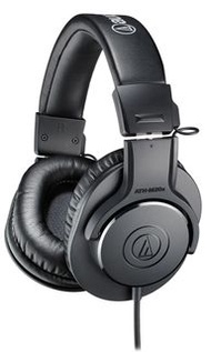Audio Technica ATH M20x 專業監聽耳機  ATH-M20x  先進工程設計和結構品質  40mm驅動單元，以稀土磁鐵及銅衣鋁線音圈結構