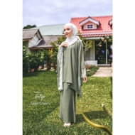 🔥PRELOVED🔥BAJU KURUNG KAFTAN LIKE NEW (Sage Green XS)