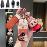 suitable for Mercedes-Benz A E C GLS350 S450 GLA200 key case logo lanyard GLA key cover，Cute LABUBU