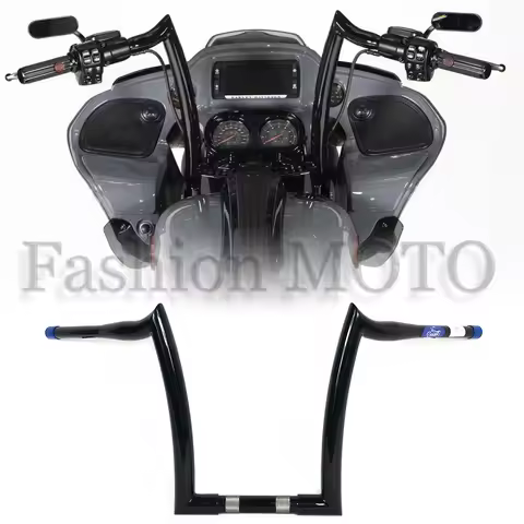 Motorcycle 1-1/2 inch 38mm horn handlebars to 1-1/4 inch bar For Harley Road King Fat Boy Breakout R