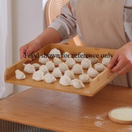 [Wooden Tray] All Bamboo Dumpling Tray Household Stacking Quick Frozen Dumpling Wooden Tray Refriger