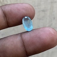 Natural Aquamarine Beryl Batu Aquamarine Beryl Dim 11.5x7x4.5 CT 2.65