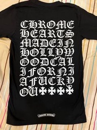 Chrome hearts tee 短袖T恤 黑色 歌德字體 克羅心
