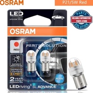 MERAH Brake Light Stoplamp S25 Leg 2 Red Osram Led P21/5W Bay15D 9457R