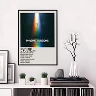 Rock Band Imagine D-Dragons bones Painting Calligraphy Canvas Poster: Crease Free Waterproof Durable