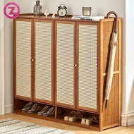 Zero Shoe Cabinet Simple Bamboo Dustproof Breathable Shoe Rack Home Shoe Rack Clothes Storage Shelf Zero82