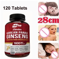 Korean Red Ginseng, 120 Capsules, Increases Vitality &amp; Stamina - Supports Memory &amp; Cognitive Function, Supports Recovery From Fatigue &amp; Improves Circulation