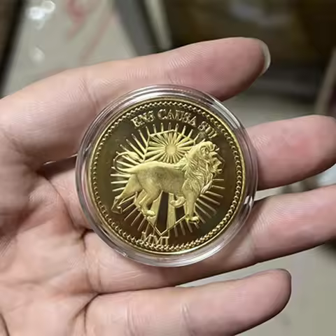 Movie Classical Retro John Wick Continental Hotel Gold Coin Collecting Coins Cosplay Props High Qual