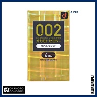 OKAMOTO Zero Two 0.02 Condom Real Fit Series [6pcs]