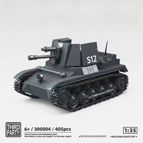 2025 New WW2 German Series RSO/01 Tank World War II Toys Panzerjager I 1:35 Assembly Building Blocks
