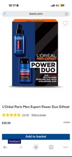 L'Oréal Paris Men Expert Power Duo 禮盒 L'Oréal Paris Men Expert Power Duo Giftset