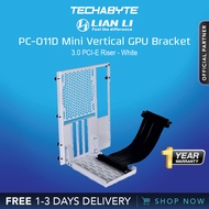 Lian Li PC-O11D | 3.0 PCI-E Riser Mini Vertical GPU Bracket- White
