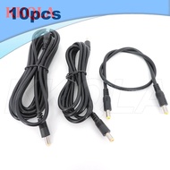 QKKQLA 10x 5.5X2.5mm DC male to male Extension power supply Cable Plug Cord 0.5m 1.5M 3meter wire connector Adapter for strip camera q1