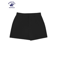 Beverly Hills Polo Club Women’s Cotton Twill Stretch Shorts in Beige & Black LV1776