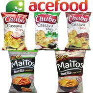 🇮🇩ACEFOOD Chuba Cassava Chip 140g[Barbeque/Chili Balado/Seaweed]Maitos Tortilla Chip 140g[Jagung Bar