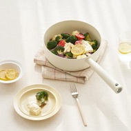 韓國製平底不沾兩用鍋22CM IH適用/不挑鍋具 陶瓷 禮物 鍋子 湯鍋