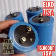 ELKO 16000UF 75V ORIGINAL USA Kapasitor Elco 16.000 16000 UF - C105