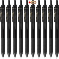 【Direct from Japan】Pentel Gel Ink Ballpoint Pen Energel S 0.7mm Black 10-pack BL127-A